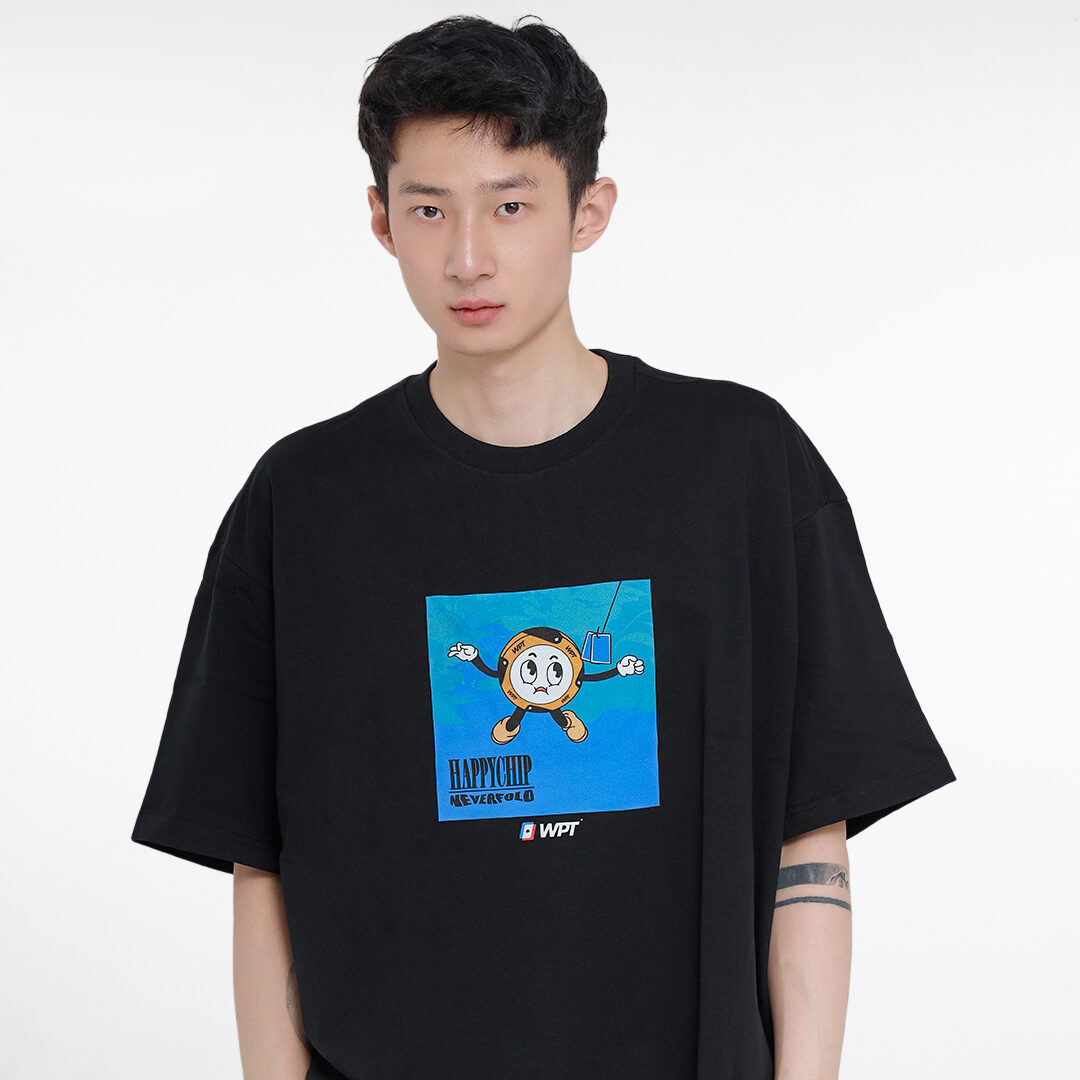 WPT Happy Chip Neverfold T-shirt &#8211; 黑